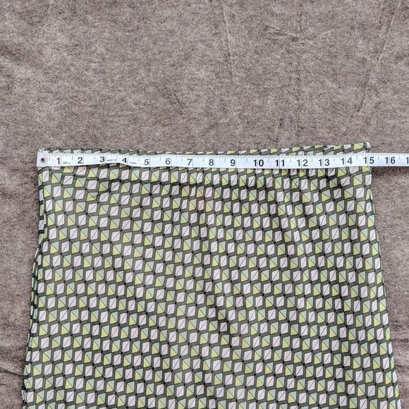 COPY - Joe Fresh Green Bias Cut Geometric Slip Skirt - Picture 6 of 7